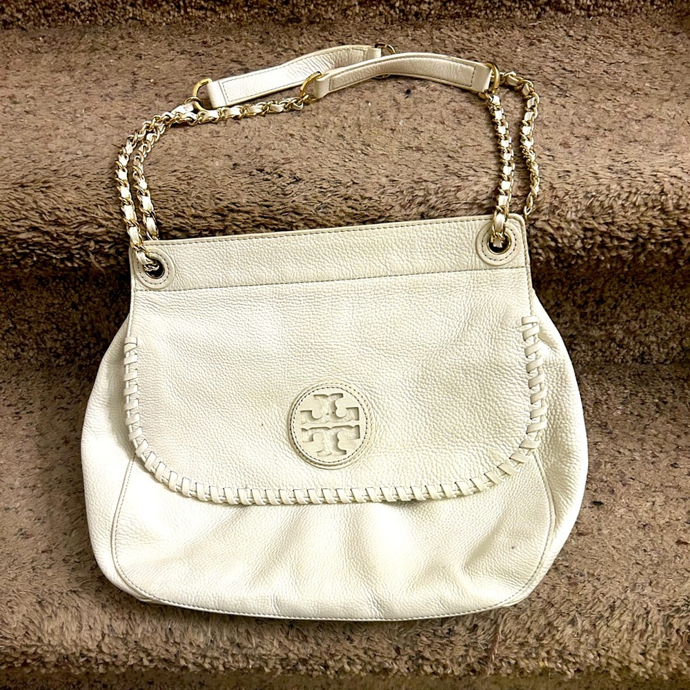Tory Burch white sholder bag